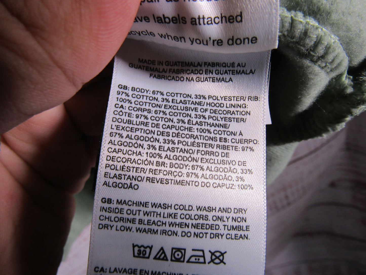 North Face Evolution Women's Slate Moss Butterfly Print Hoodies Size XS