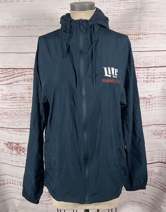 Mitchell & Ness Miller Lite Beer Athletic Club Windbreaker Navy XL