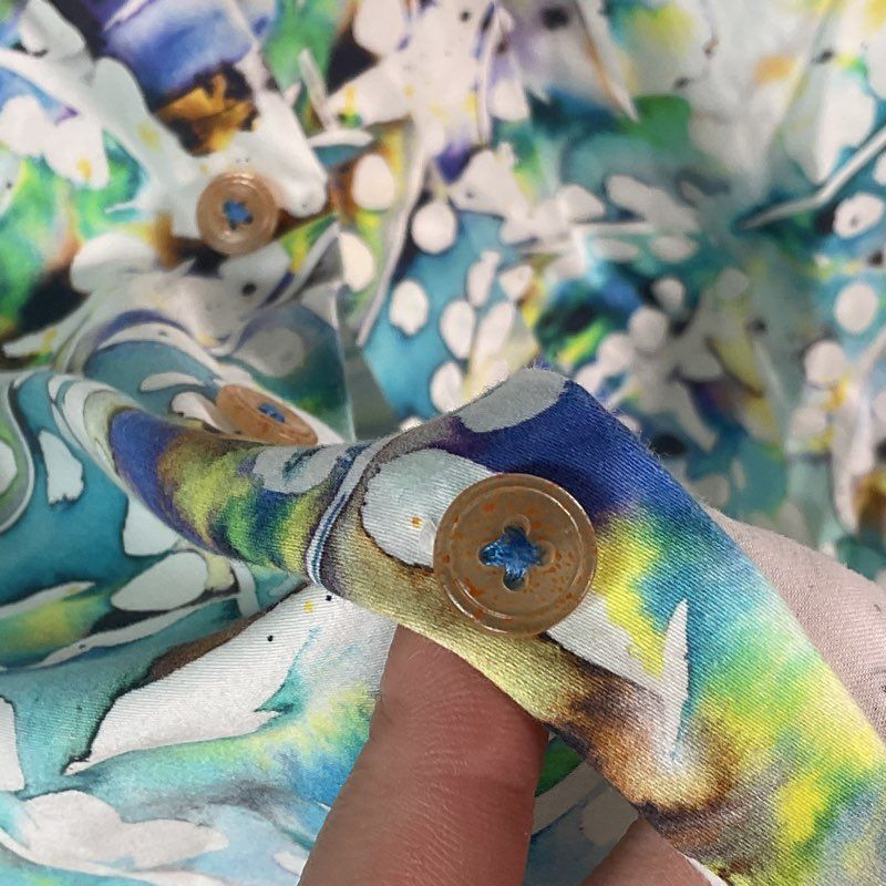 Robert Graham Abstract Multicolor Pattern Cotton Button Down Shirt Size in Desc.