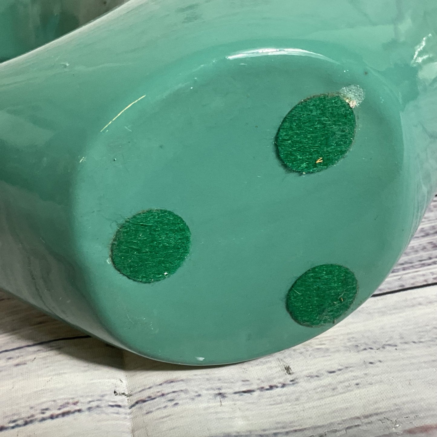 VTG. HAEGER Floral Green Abstract Decorative Vase- 9"
