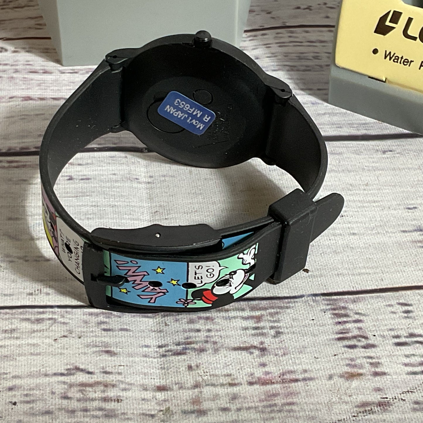 VTG. 1980's LORUS Mickey & Minnie Mouse Comic Cartoon Watch- NEEDS BATTERY