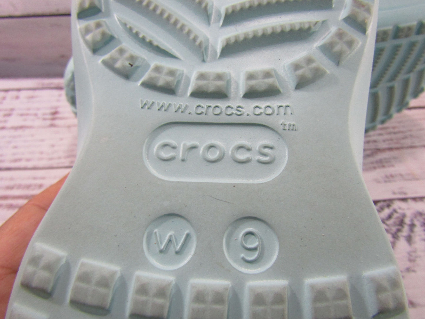 Crocs Baya Women's Pure Water Blue Sandals Size 9