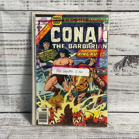 VTG 1977 Conan The Barbarian #3 Marvel Comics Group