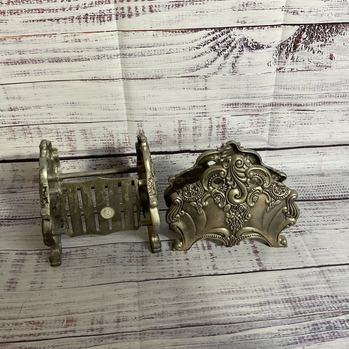 Set of 2 VTG. GODINGER Repousse Knife And Napking Holders