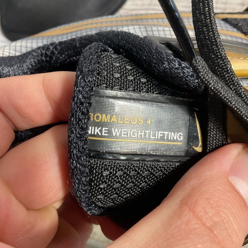 Nike Romaleos 4 Black & Gold Bodybuilder Weightlifting Shoe Women's Size 6