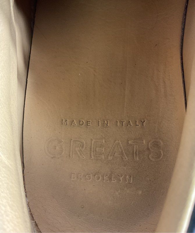 Greats Brooklyn Royale Men's Size 9.5 Black Leather Causal Sneakers Shoes