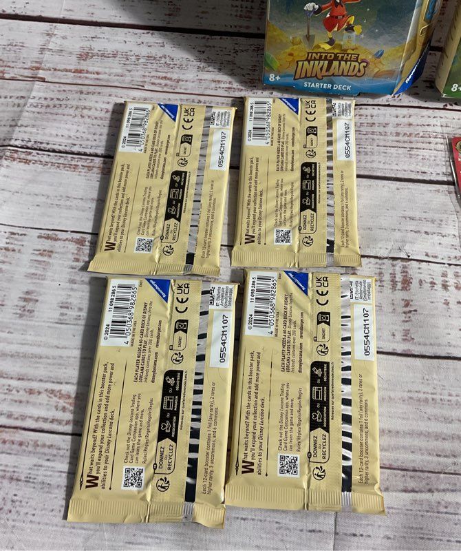 Disney Lorcana Trading Card Game 2 Decks 4 Booster Packs 1 Promo Card NEW