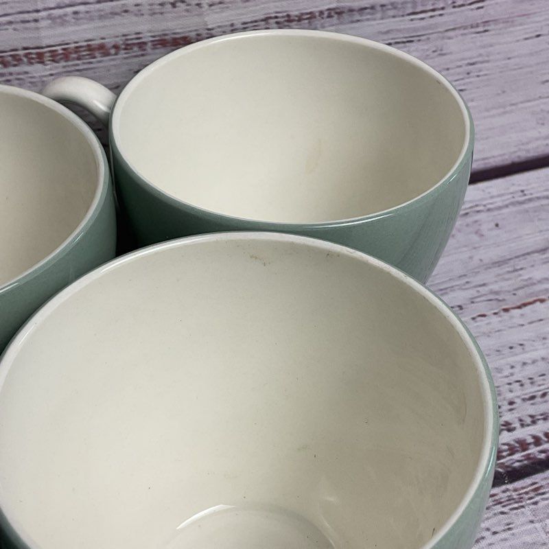 Wedgwood Etruria Barlaston 6 Pc. Wintergreen Ceramic Tea Cup Set