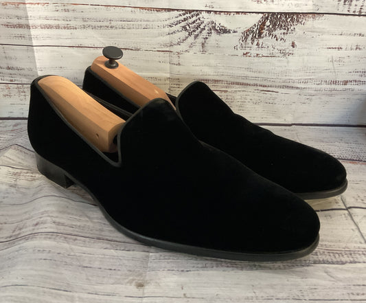 To Boot New York Adam Derrick Bolton Velvet Slip On Loafers Black 9.5