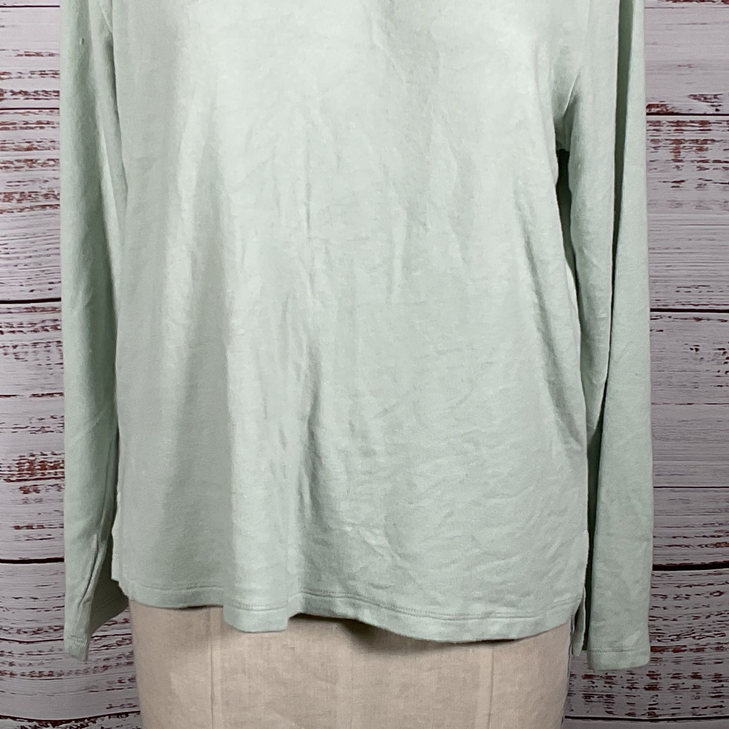 NWT LESET Women's Mint Green Lori High Low Crewneck Sweater- SZ S