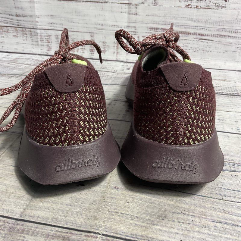 Allbirds Tree Dasher Burgundy Mesh Athletic Running Shoe Women's 7 US