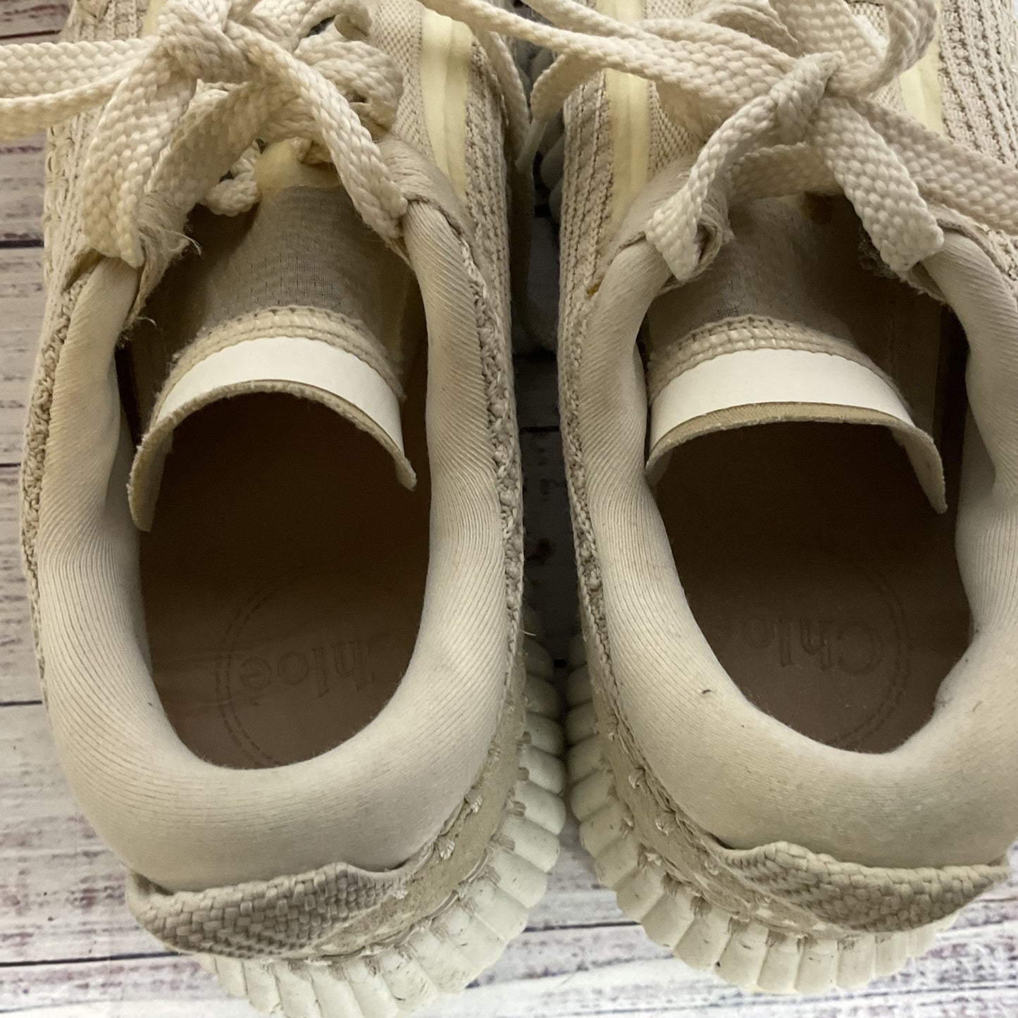 CHLOE Nama Off White Women's Platform Sneakers- SEE MEASUREMENTS