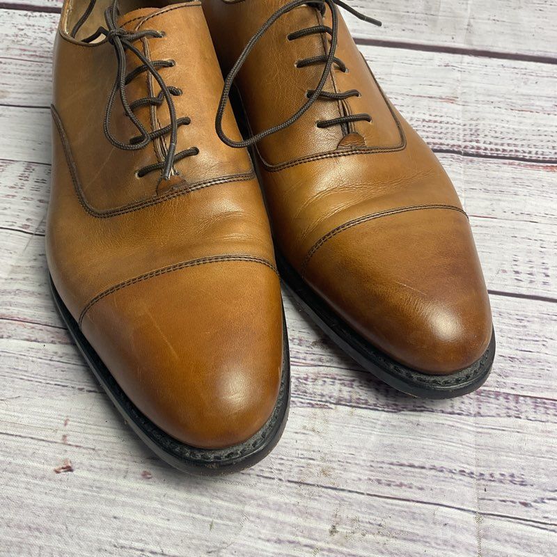Loding Brown Leather Oxford Dress Shoe Men's Size 8