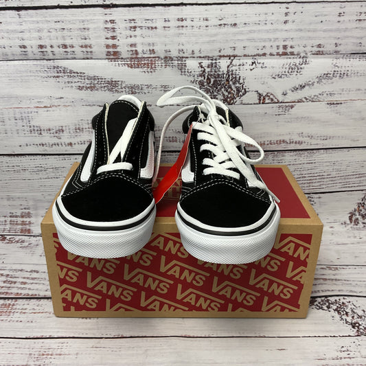VANS Kids Old Skool Shoes Black White Sneaker Casual Shoe Kids 13