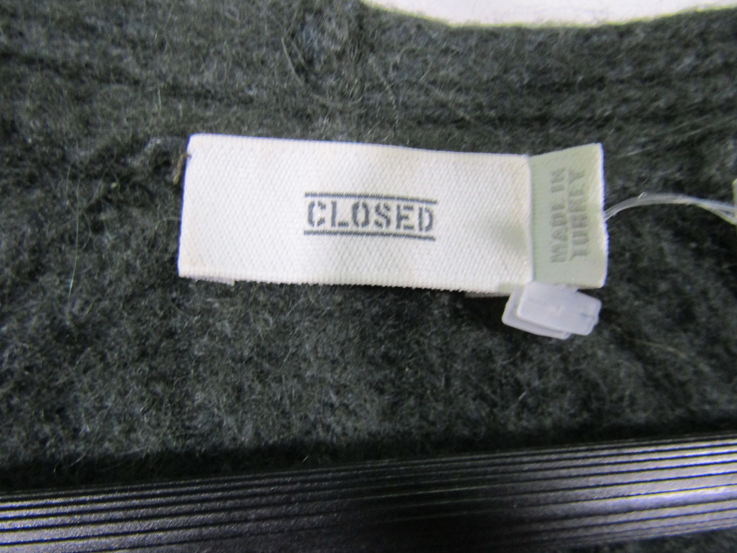 Closed Women's Gray Alpaca Wool Blend Knit V-Neck Sweater Size XS