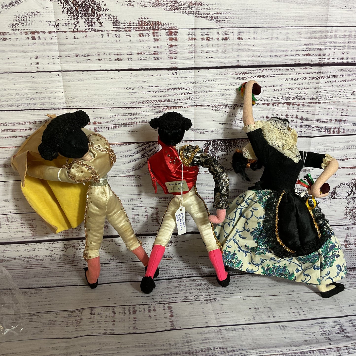 Set of 3 VTG./ANTIQUE KLUMPE & ROLDAN Matador and Flamenco Collectible Dolls