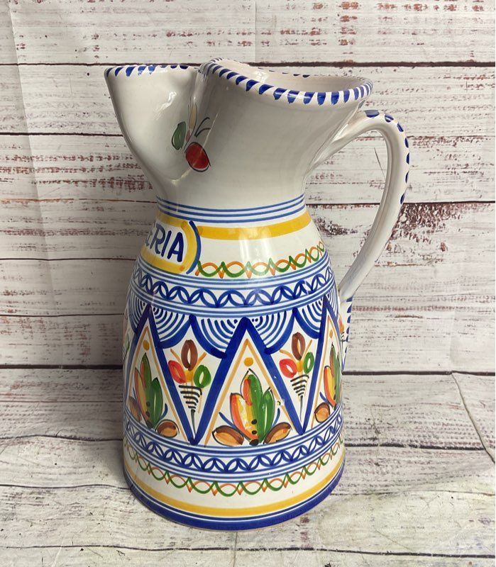 Talavera Pottery 10" Sangria Pitcher Multicolor