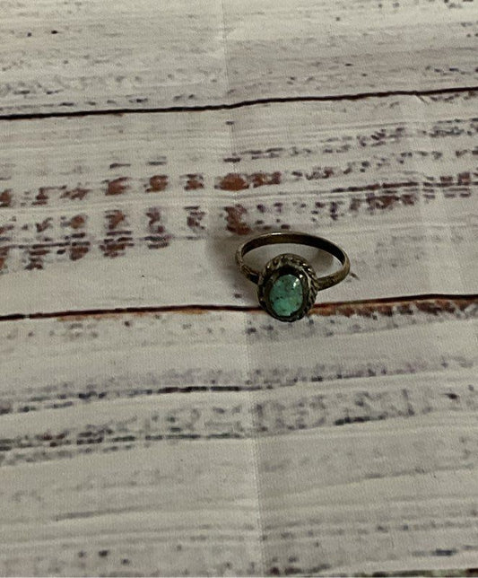 Unbranded Sterling Silver Vintage size 6.5 Ring with Turquoise
