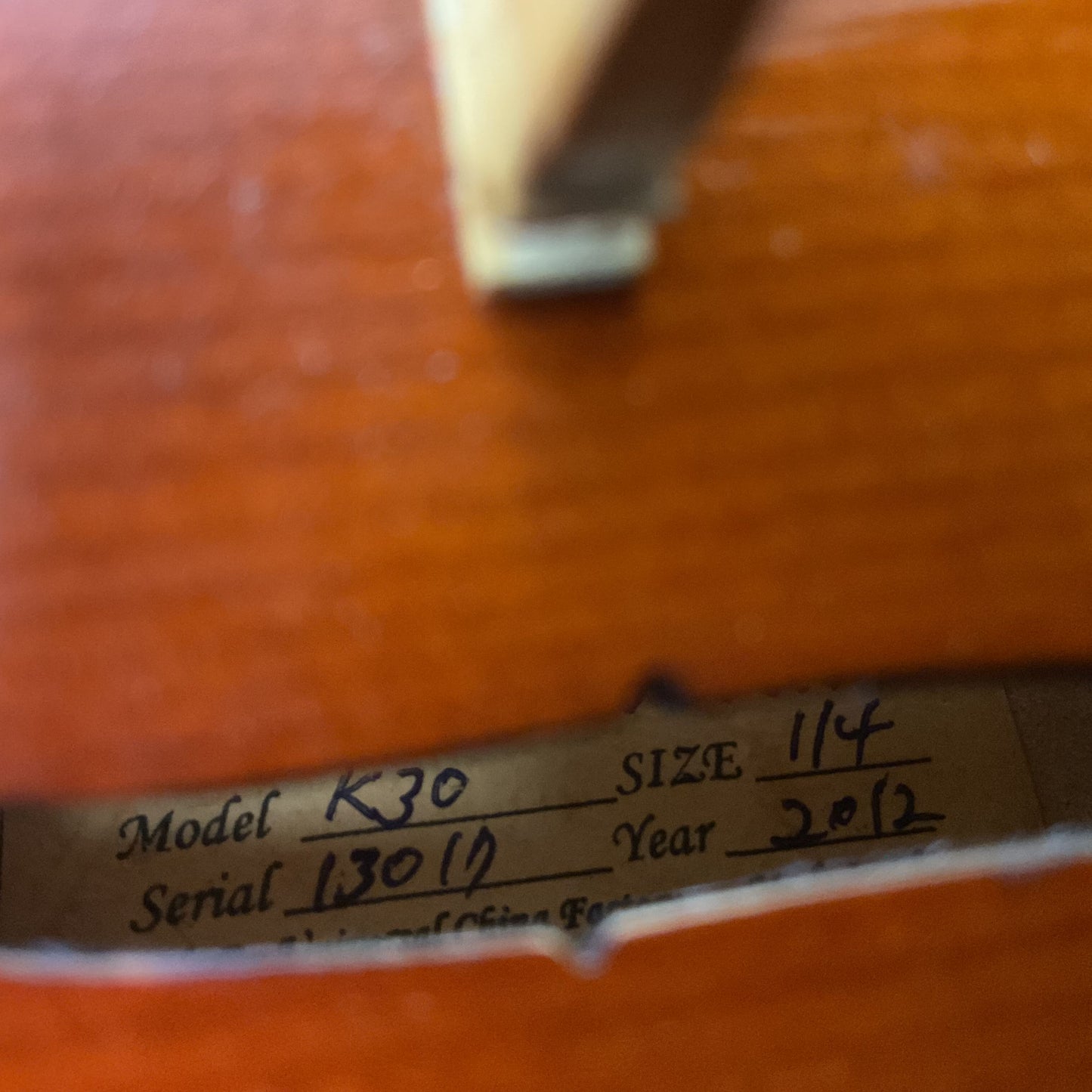 Kraemer Violins K30 1/4 Violin W/ Hard Case and Bow