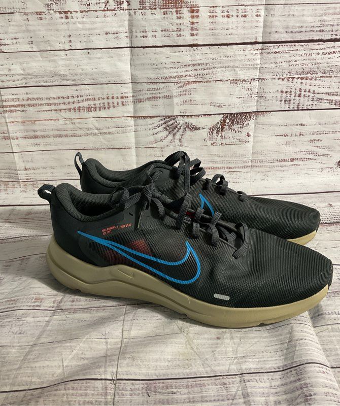 Nike Downshifter 12 Men's Running Shoes Size 12 Dark Grey Laser Blue DD9293-008