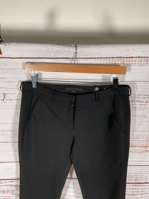 Alexander Wang Women's Black Wool Back Heel Cut Pants Size 2