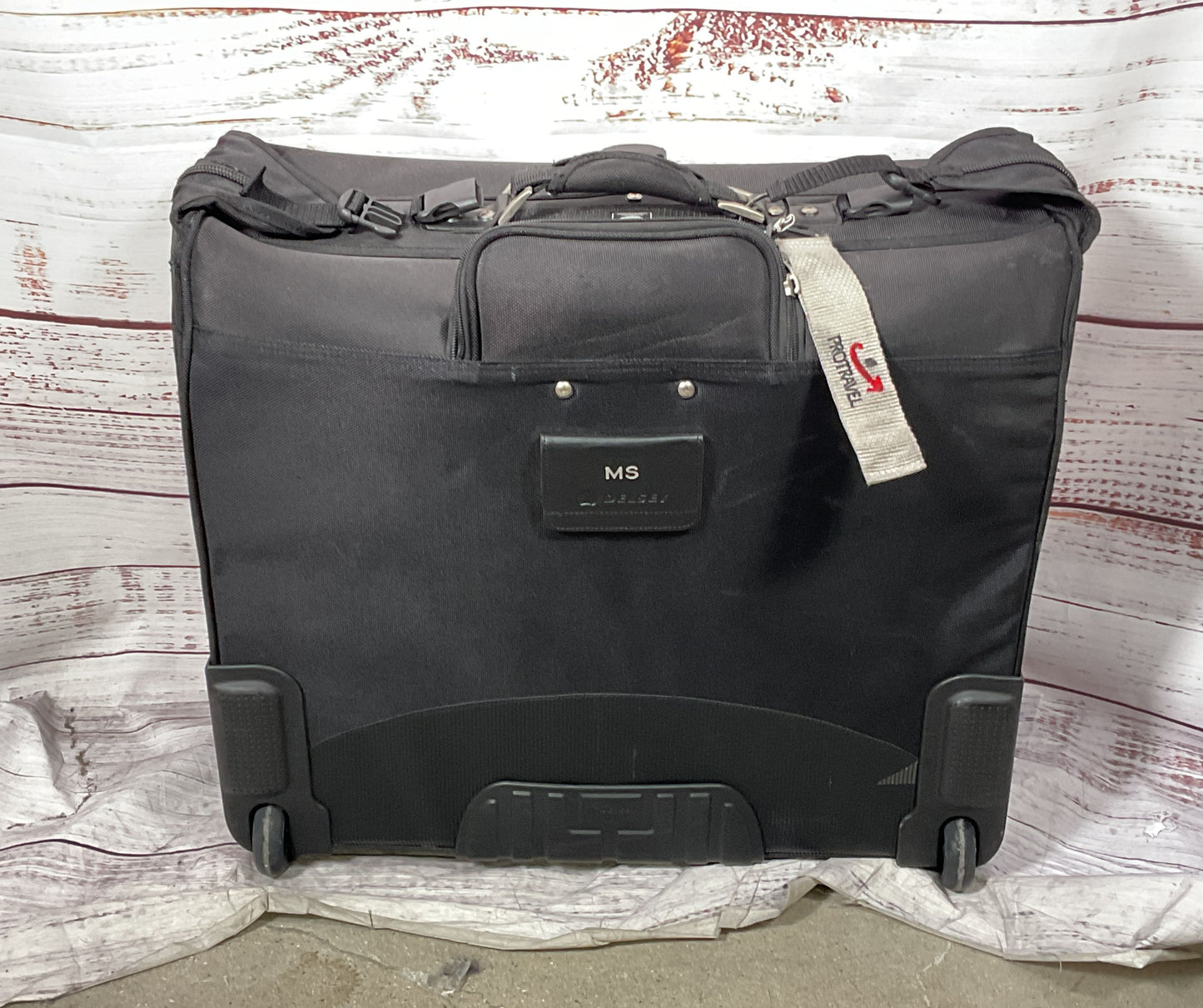 Delsey Rolling Garment Bag Suitcase Black