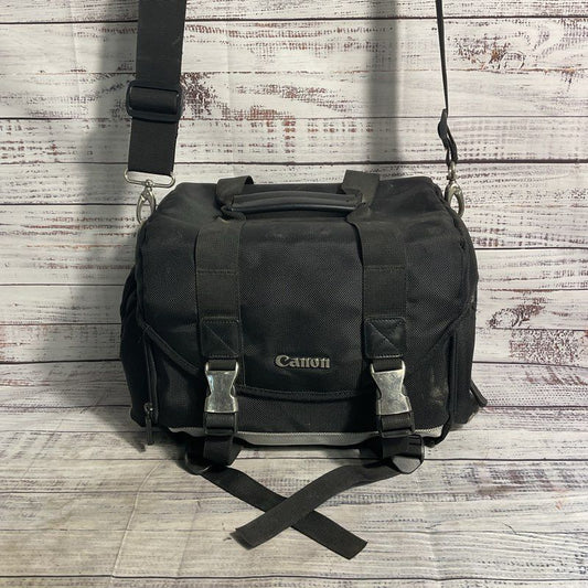 Canon 200DG Deluxe Black/Silver Gadget Bag Shoulder Strap Camera Bag - Size OS