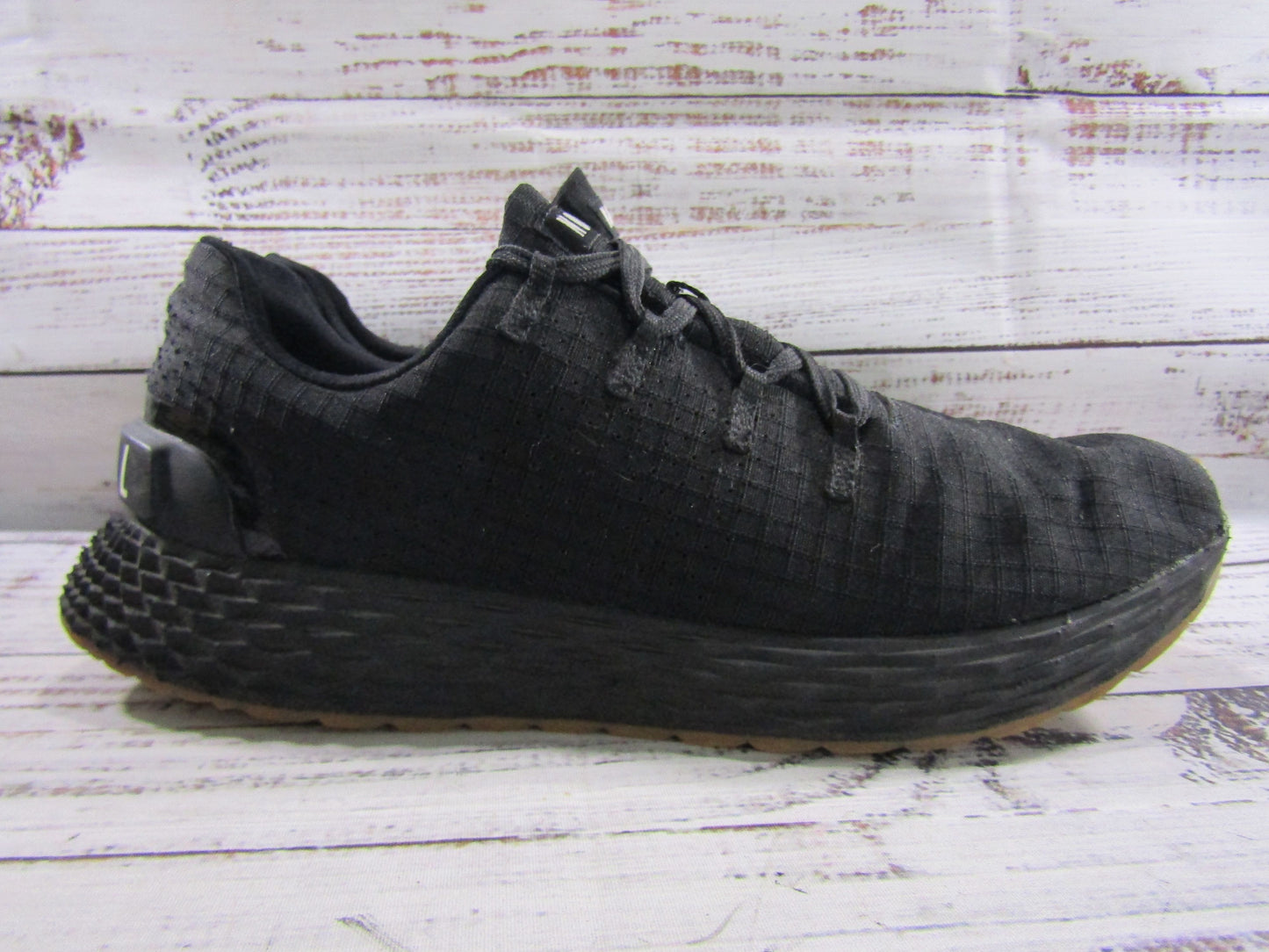 NOBULL Allday Ripstop Men's Black Gum Training Shoes Size 8.5