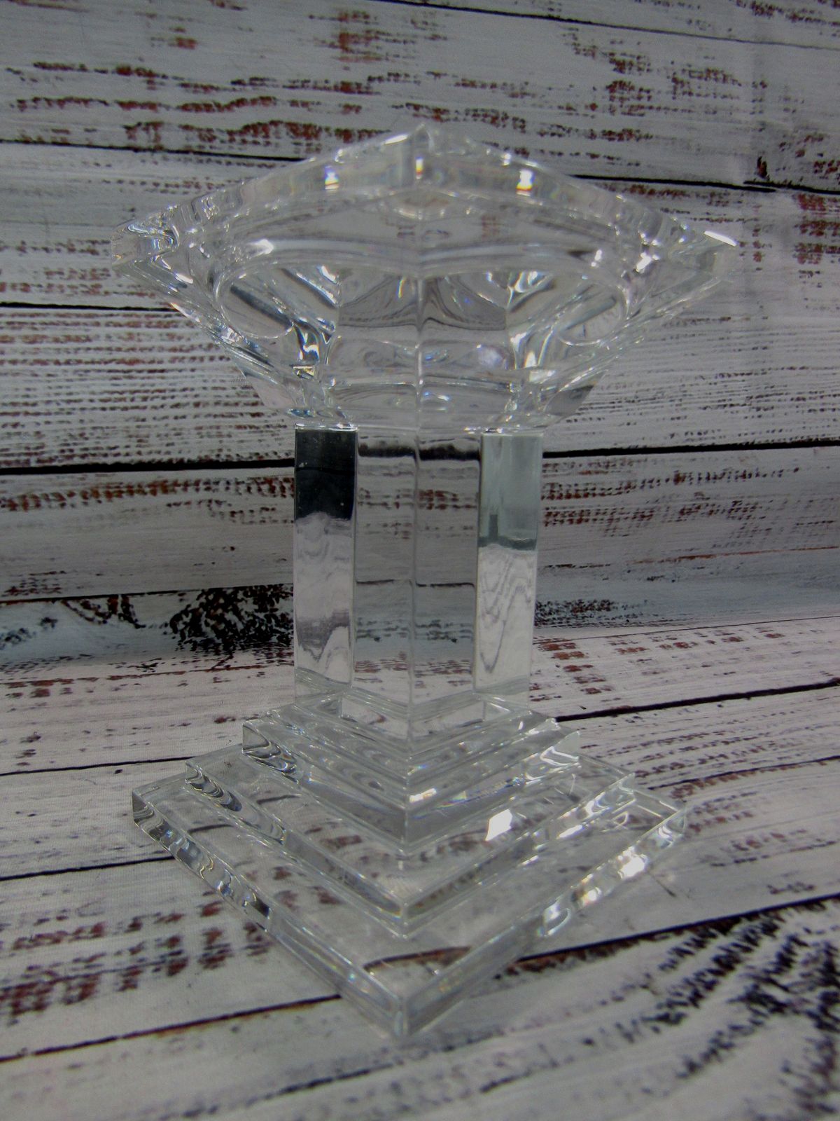 Waterford Metropolitan Crystal Pillar Candle Holder