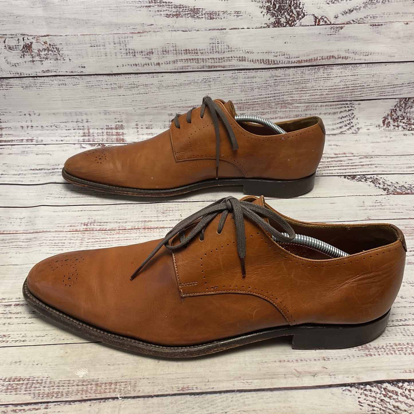 Grenson Brown Derby Dress Shoe Men 10