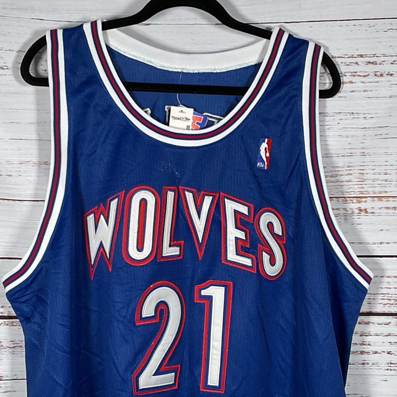 NWT MITCHELL & NESS Hardwood Classics GARNET #21 Jersey- SZ 56