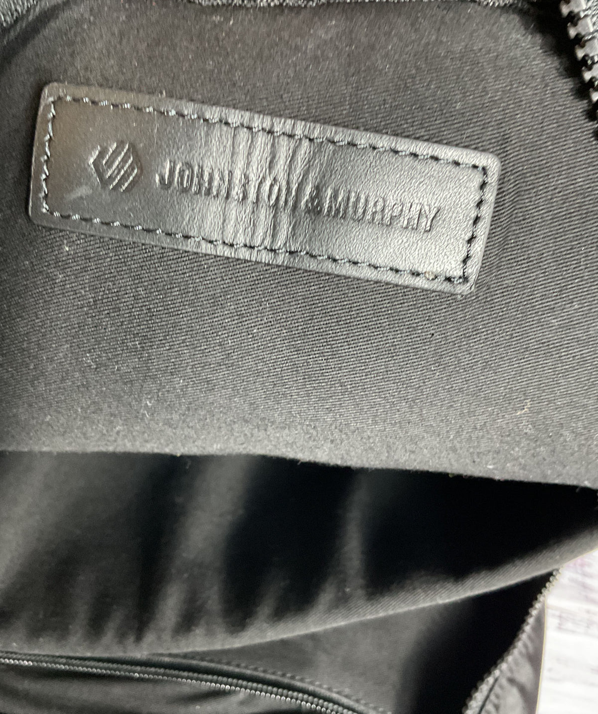 JOHNSTON & MURPHY Black Backpack