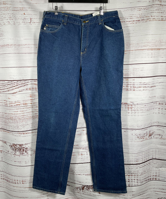 Carhartt Men's Flame Resistant Jeans Blue 36 x 34