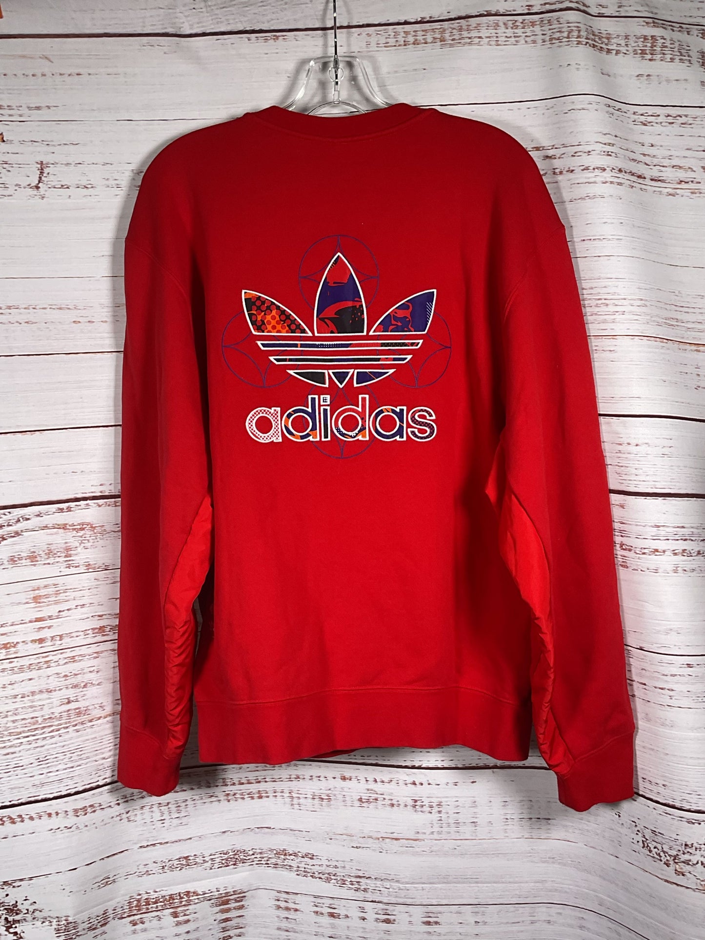 adidas Red Cny Pullover Crewneck with Cargo Pockets - Size S