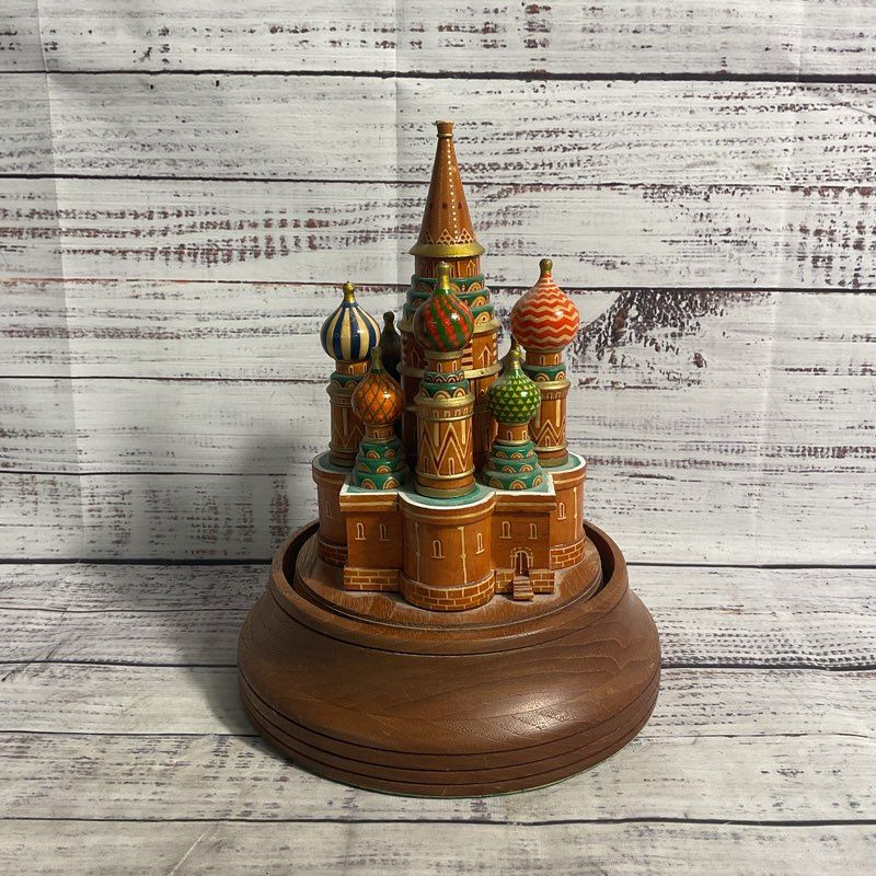 St. Basil's Cathedral 10" Russian Wood Collectible