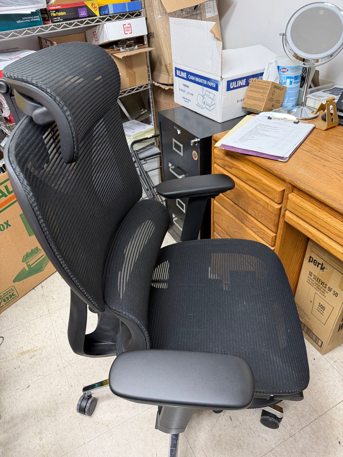Ergox Ergonomic Black Mesh Office Chair Pick Up Only