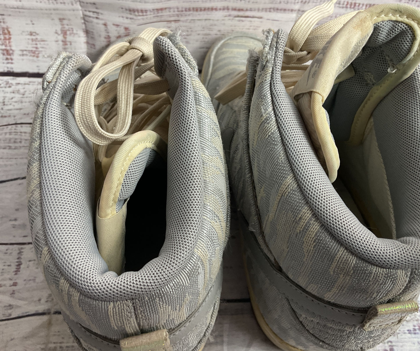 Nike Dunk Sky Hi Premium Wedge Sneakers Gray Sail Silver 10