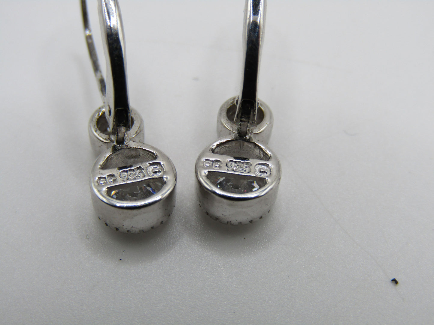 Sterling Silver Cubic Zirconia Drop Earrings
