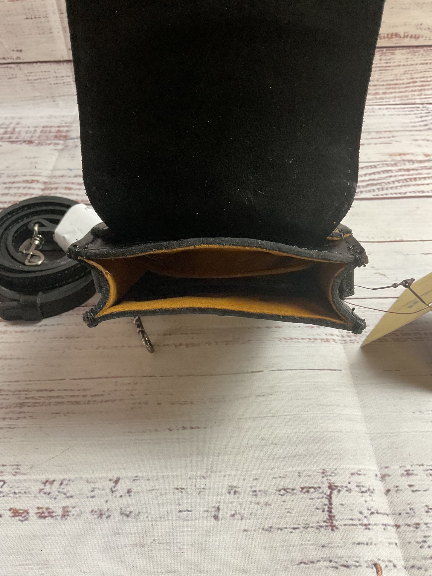 Patricia Nash Black Leather Crossbody Pouch NWT