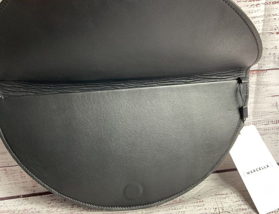 Marcella Luna European Leather Convertible Crossbody Black
