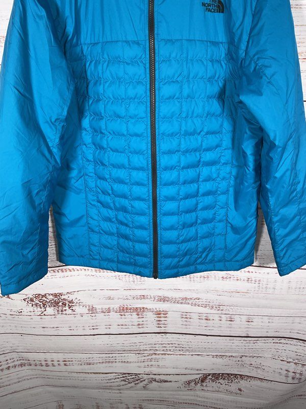 THE NORTH FACE Blue Thermoball Full Zip Quilted Puffer Jacket Men's Size Medium