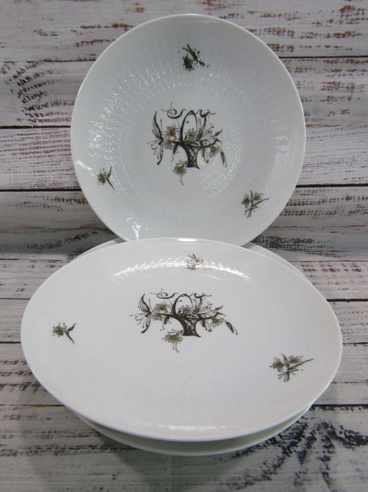 Rosenthal Basquette by Bjorn Wiinblad White Porcelain Salad Plate Set of 6