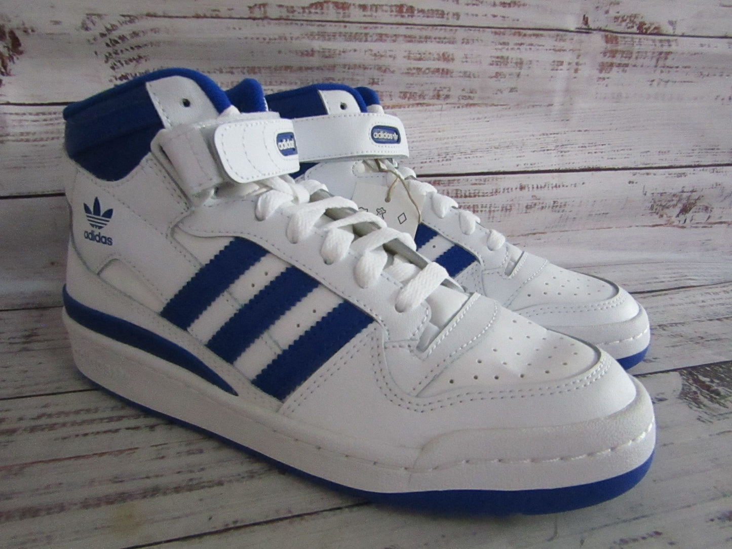 Adidas Forum Mid Men's Royal Blue White Mid Top Sneakers Size 6 FY4976