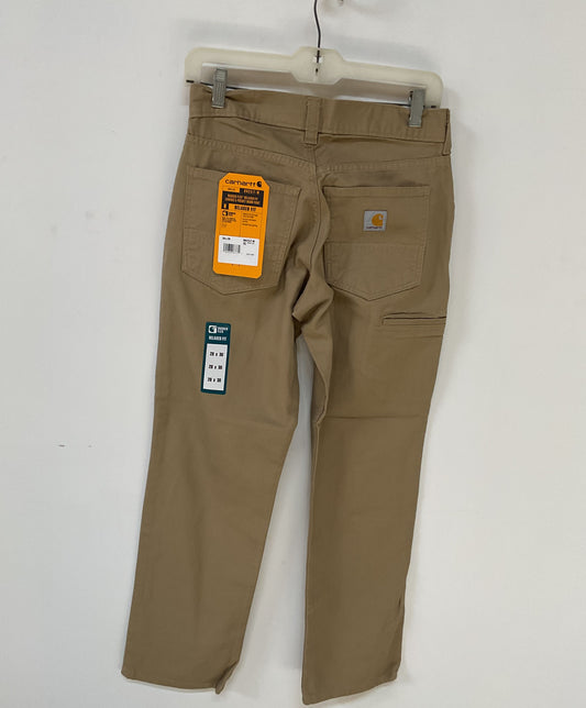 NWT Men's Carhartt Beige Carpenter Pants Size 28