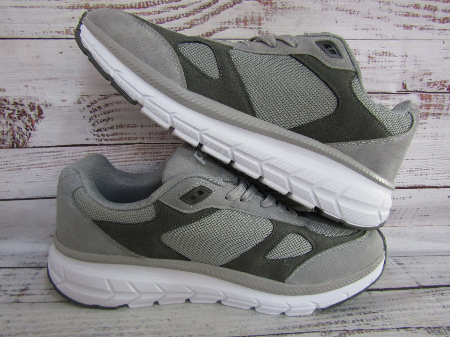 Pony Men's Gray Faux Suede Low Top Sneakers Size 11
