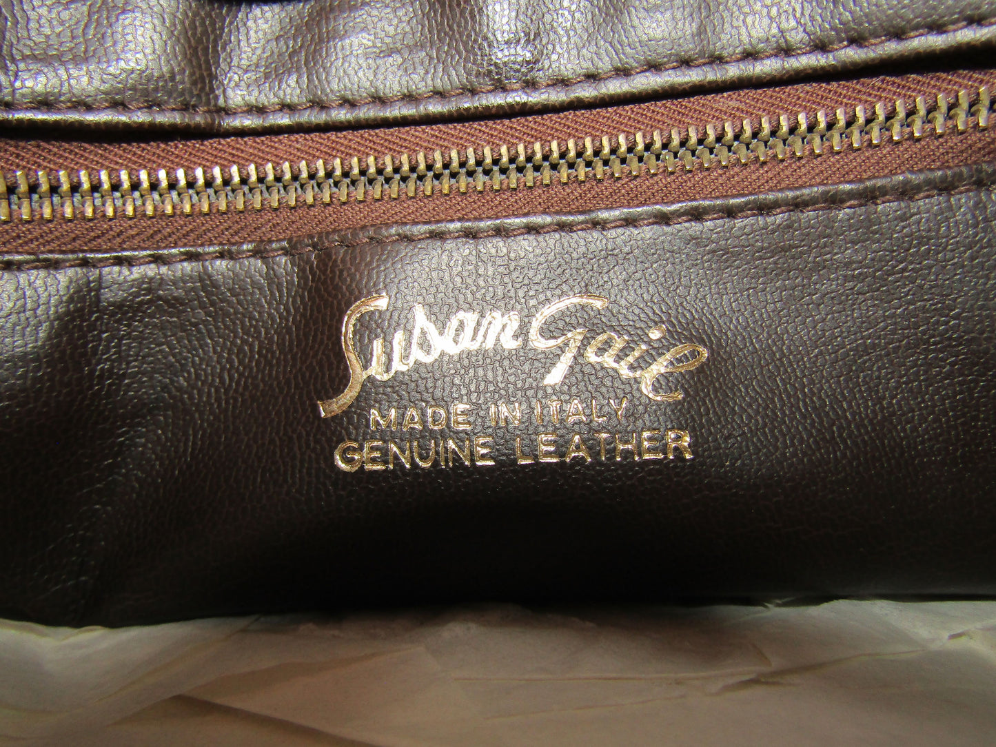 Vintage Susan Gail Women's Brown Suede Shoulder Bag Made in Italy