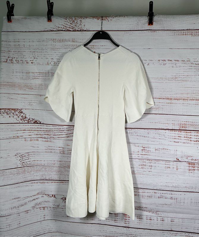 Ted Baker London Olivia Fit and Flare Dress in Ivory Size 1/US 4 Retail $295