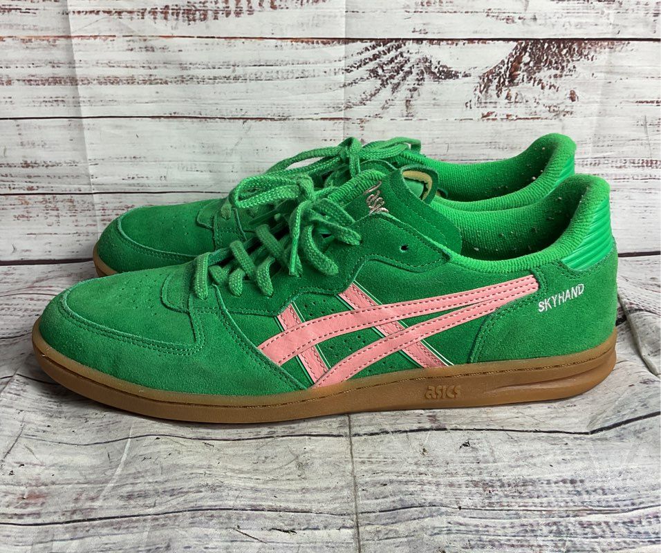 Asics Men's Skyhand OG Suede Sneakers Green 11