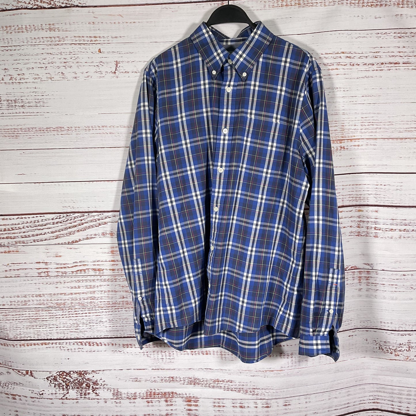 Jack Spade Danver Blue Plaid Long Sleeve Button Down Shirt - Size L
