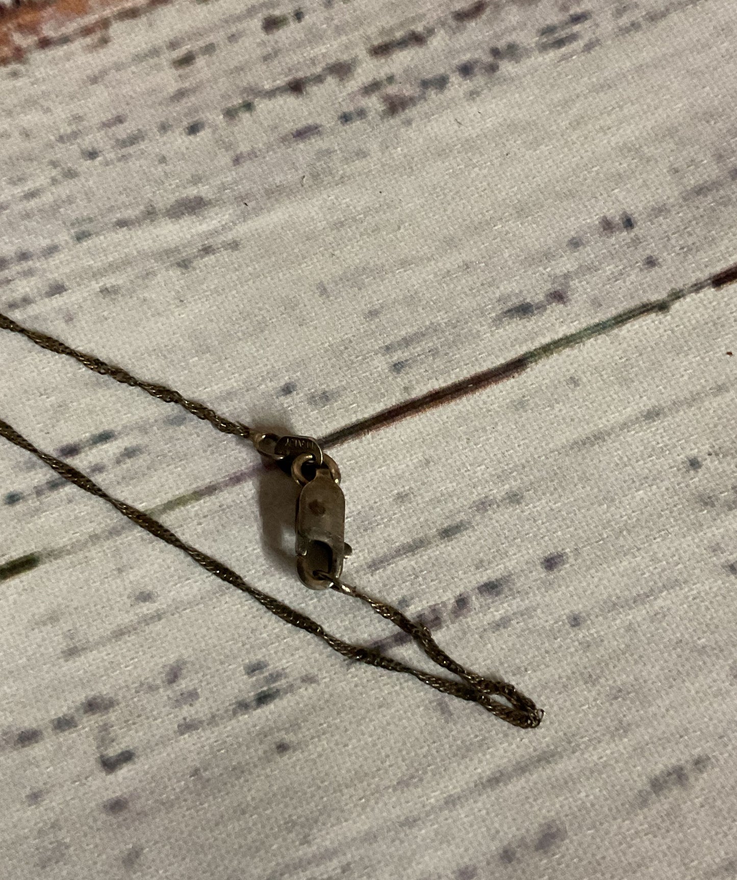 Unbranded Sterling Silver Vintage Stone Pendant Chain Necklace